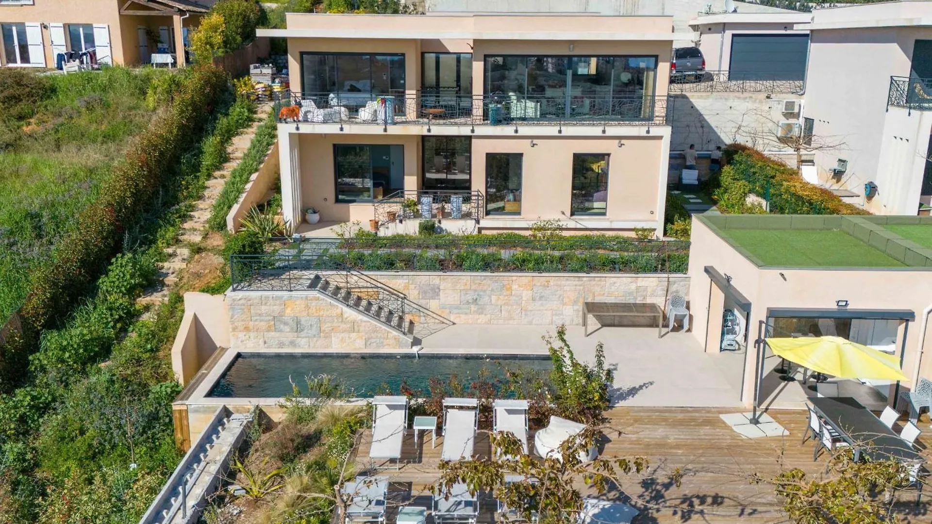 06Bk - Superb Contemporary Sea-View Villa Cagnes-sur-Mer 0*,